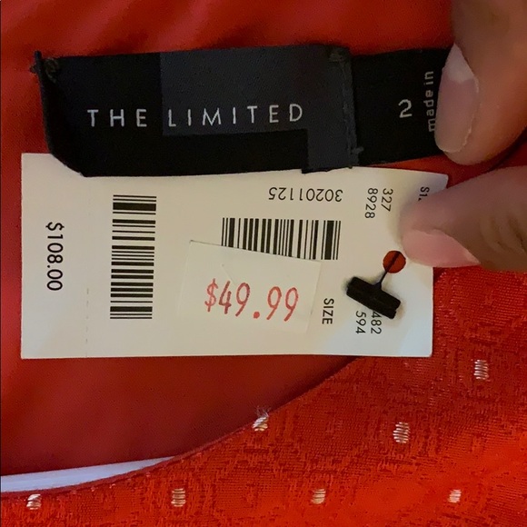 Orange A line dress with pockets - Picture 7 of 7